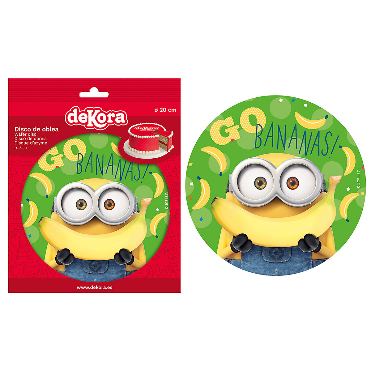 Essbare Tortenaufleger Minions 20cm