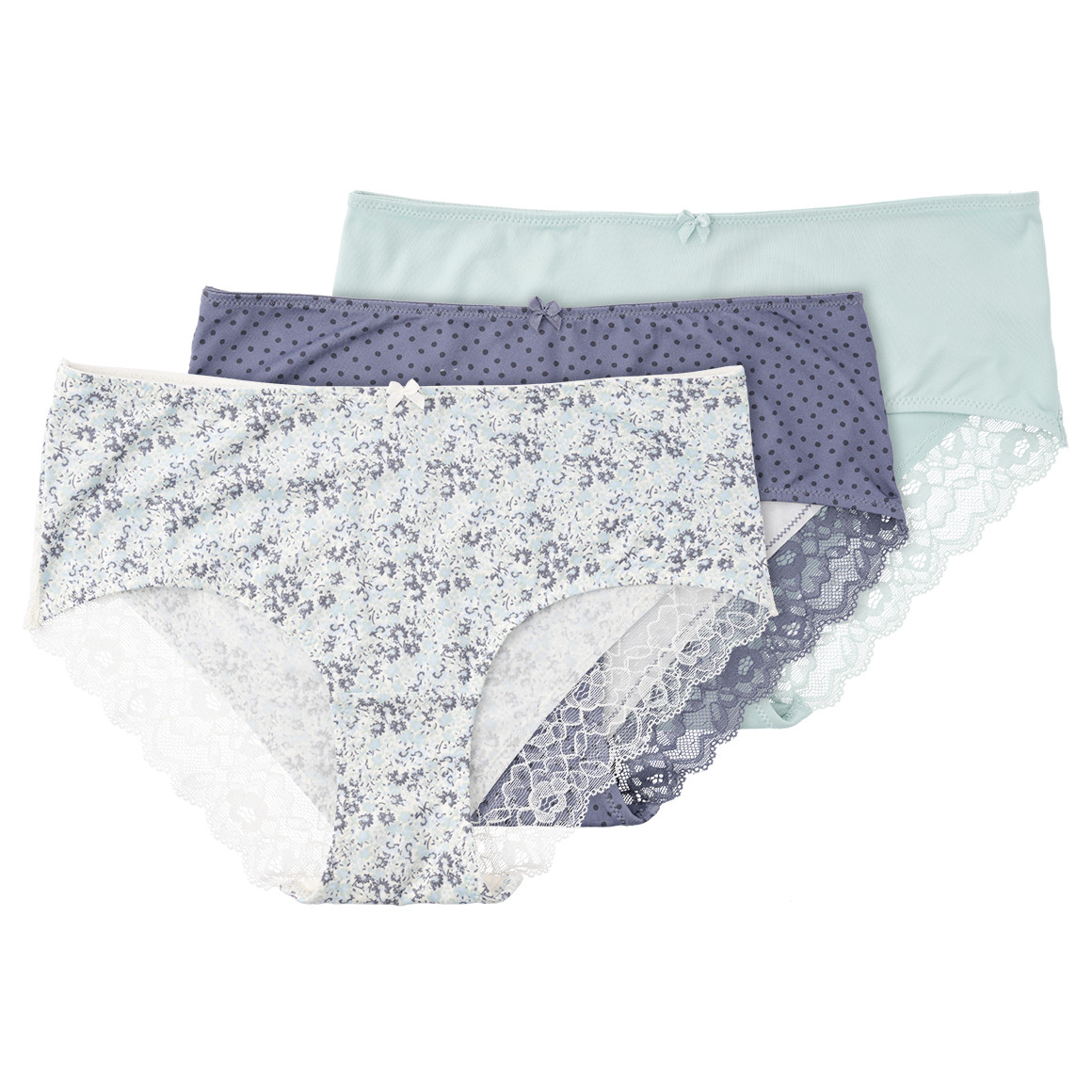 3 Damen Pantys in verschiedenen Dessins