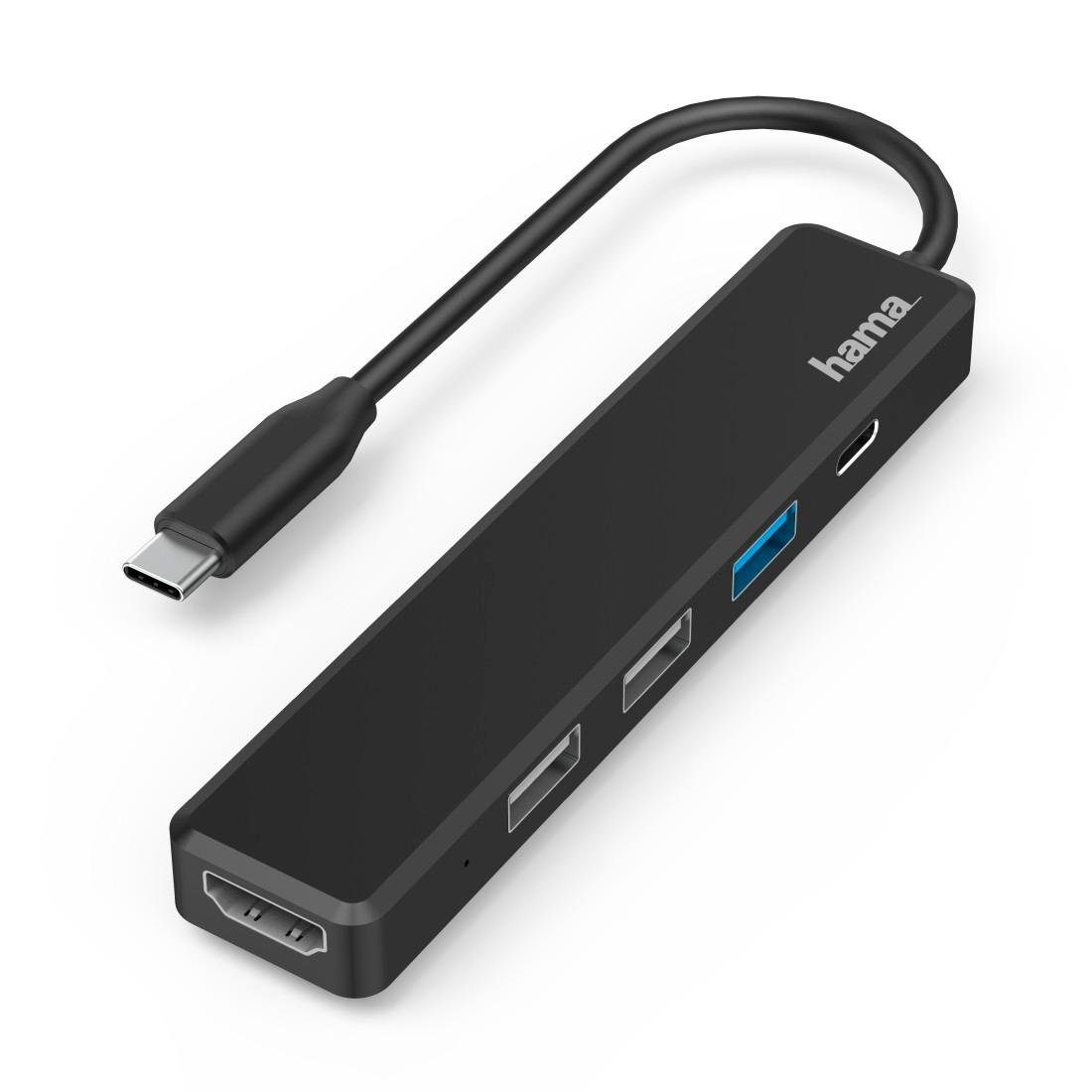 Hama USB C Hub, Multiport, 5 Ports, 3x USB A, USB C, HDMI™ Adapter USB-C