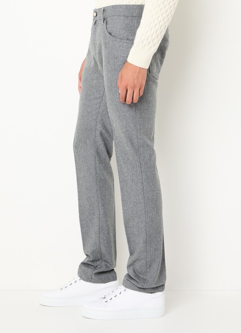 Pantaloni chino slim fit Nick de la Jacob Cohen, cu efect uzat.