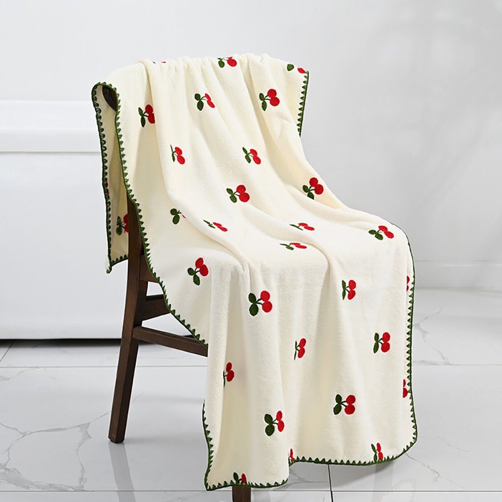 SCOHOME Saunatuch 70*140cm Saunatuch verdickt Besticktes Badetuch, Weich und bequem, Geeignet für Männer und Frauen