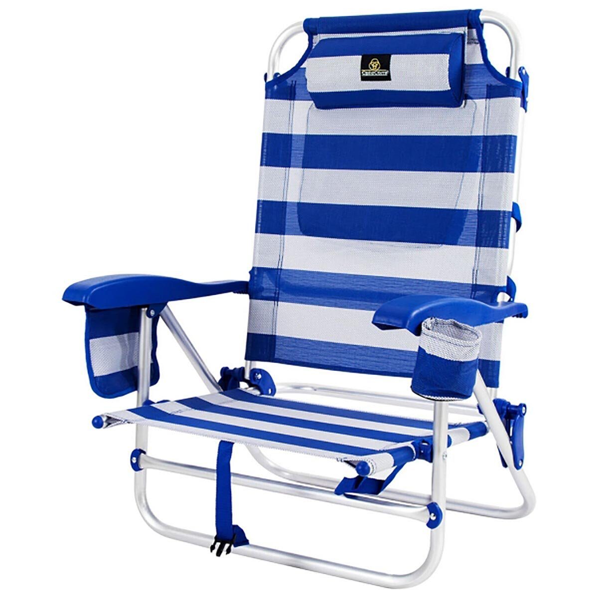 DOTMALL Stuhl Klappstuhl mit Cooler Textline Coral Summer