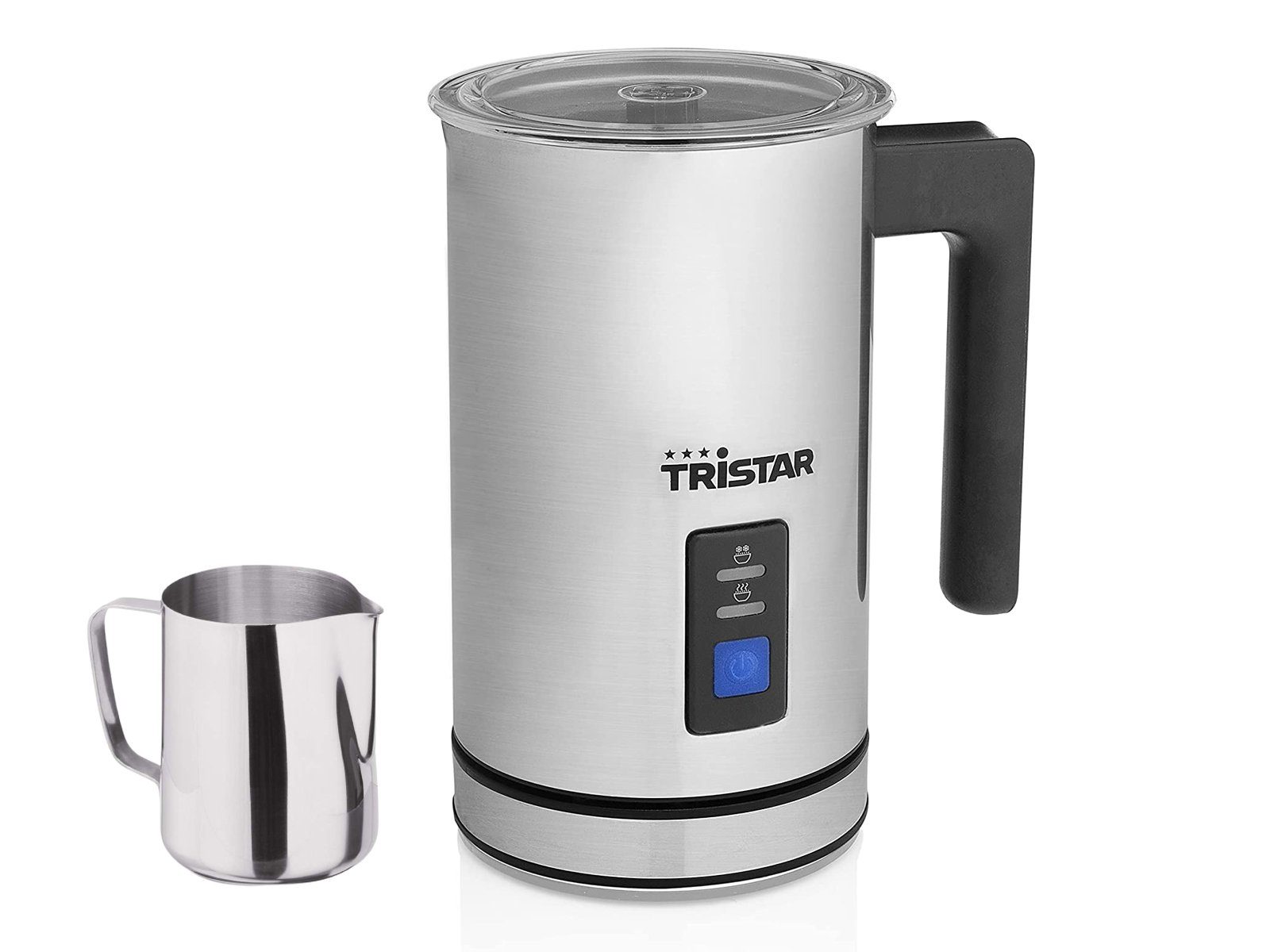 Tristar Milchaufschäumer, 500 W, elektrischer Milchschäumer kabellos zum Warm & Kaltaufschäumen