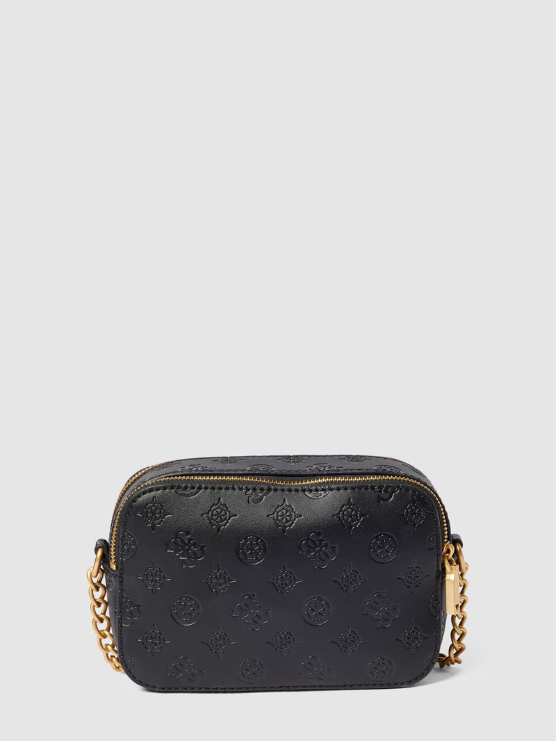 Crossbody Bag mit Metallic-Details Modell 'GEVA' in schwarz