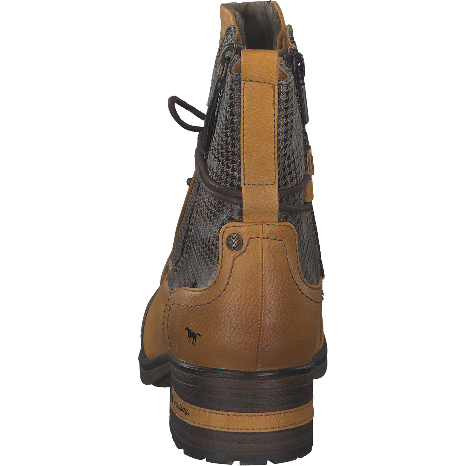 Mustang 1229510, Schnürstiefeletten, Damen, gelb