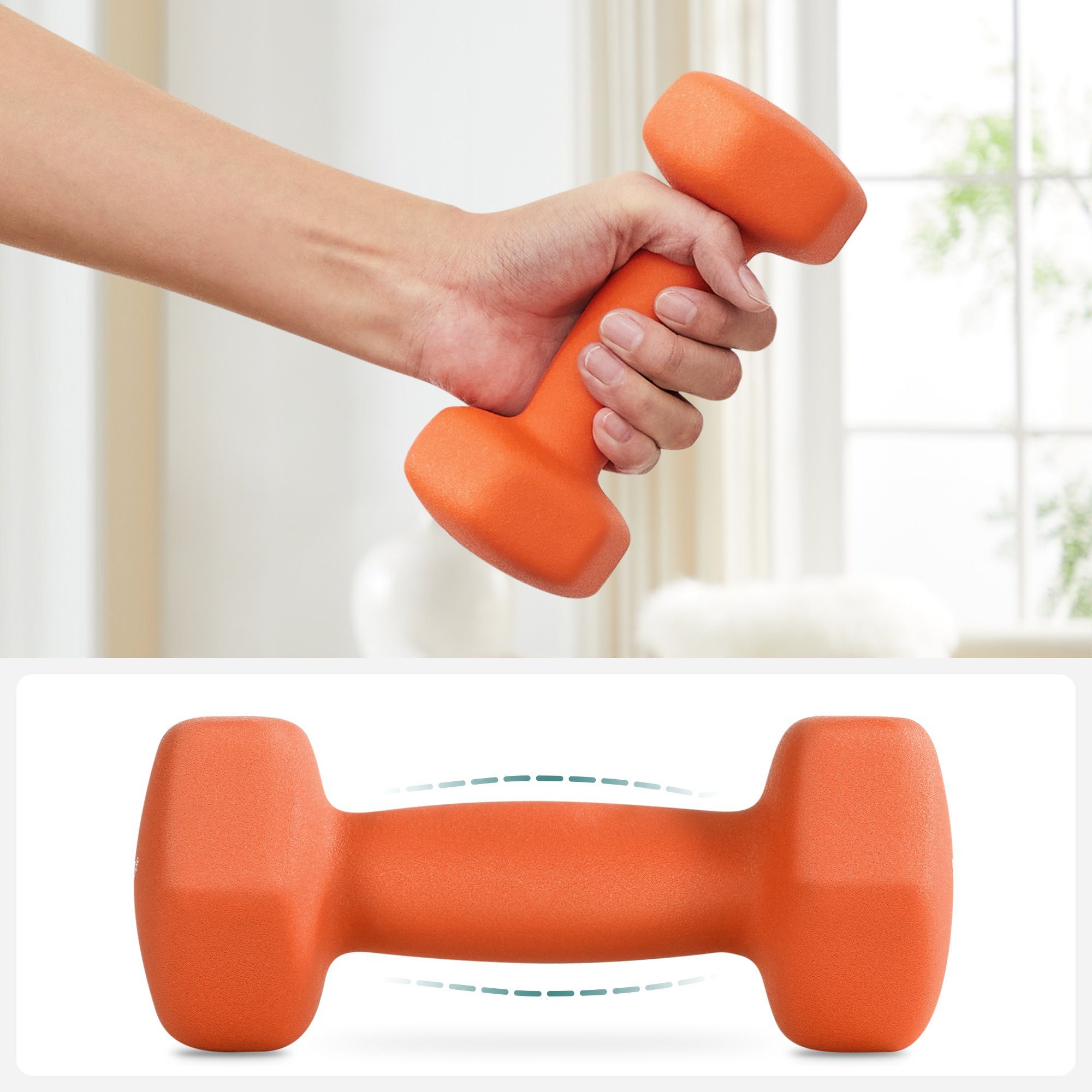 SONGMICS Kurzhantel Kurzhanteln, 2er Set, Krafttraining, zu Hause, Büro