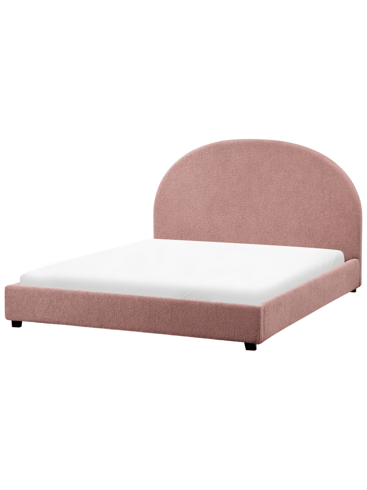 Beliani Doppelbett VAUCLUSE in Rosa - (W) 154 x (H) 112 x (L) 214 cm günstig kaufen onesize