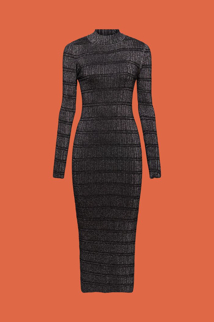 Strick-Midikleid im Glitzer-Look