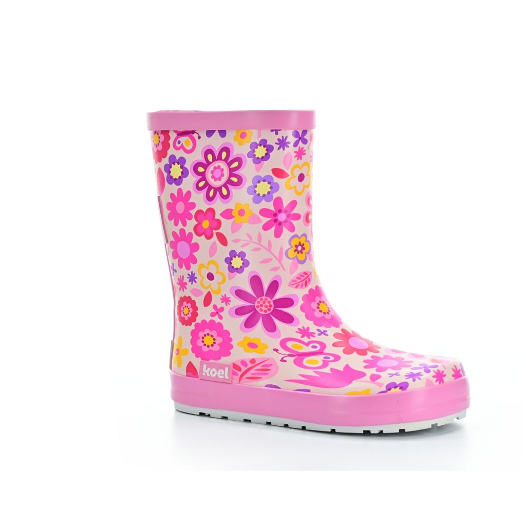 Koel4Kids Fuchsia Flower (Wellie Bare) Gummistiefel