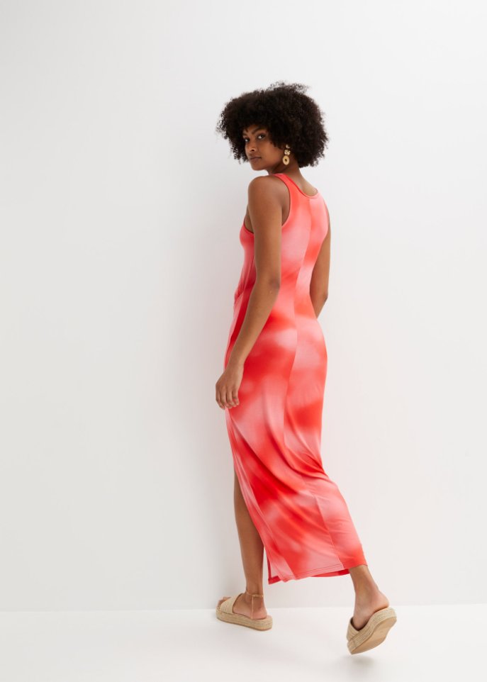 Jerseykleid mit Raffung und Cut-Outs