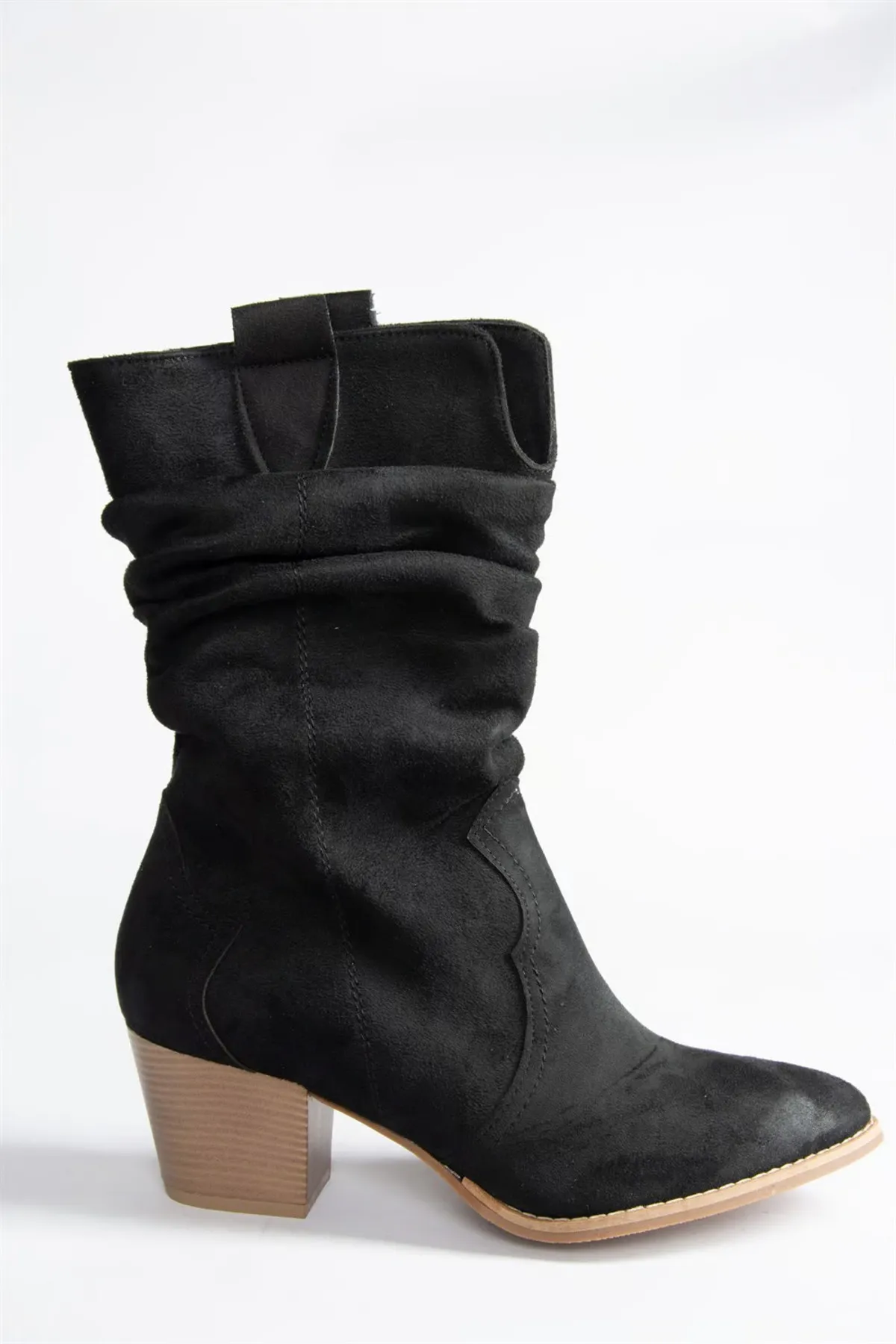 Fox Shoes  Schwarze Wildlederstiefel für Damen J404040002