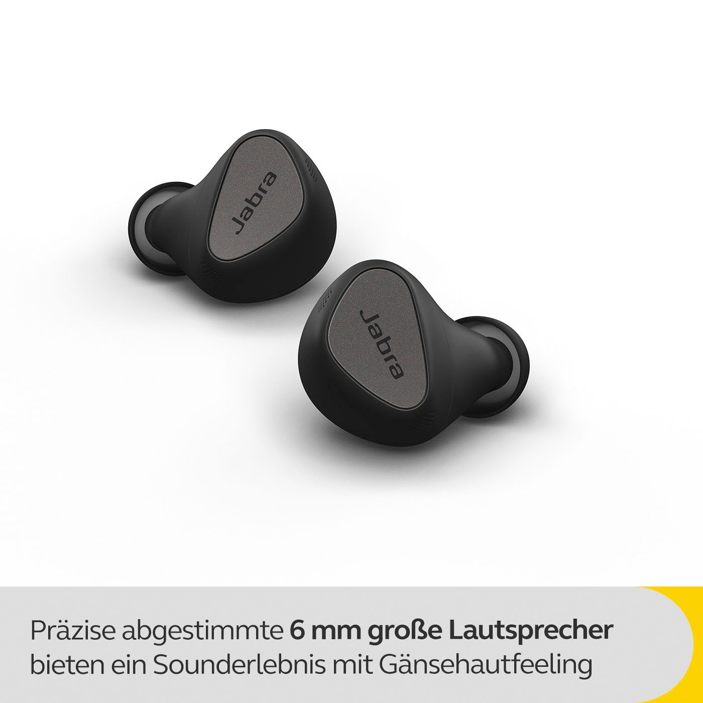 Jabra Elite 5 wireless In-Ear-Kopfhörer (Active Noise Cancelling (ANC), Alexa, Google Assistant, Siri, Bluetooth, mit hybrider aktiver Geräuschunterdrückung (ANC)