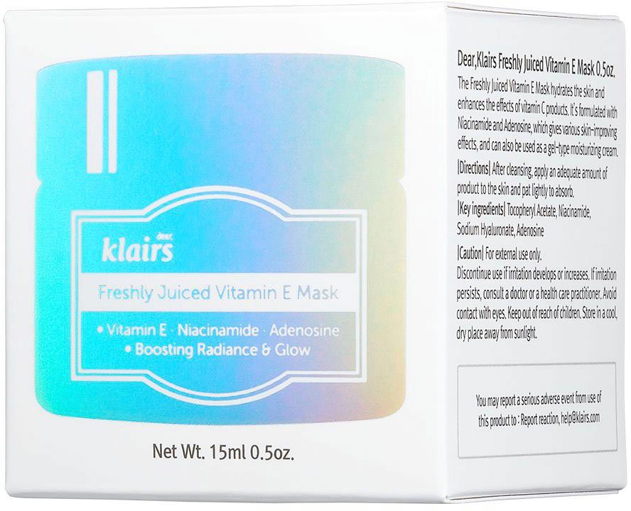 Dear Klairs Gesichtsmaske Freshly Juiced Vitamin E Mask