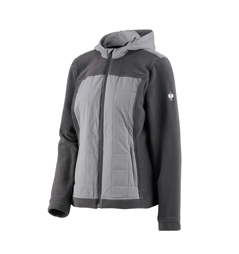 Hybrid Kapuzenfleecejacke e.s.concrete, Damen