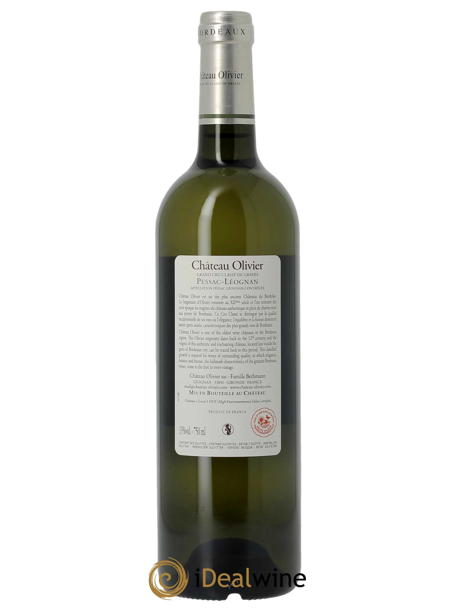 Château Olivier Cru Classé de Graves (CBO à partir de 6 BTS) 2020 - Lot de 1 Bouteille