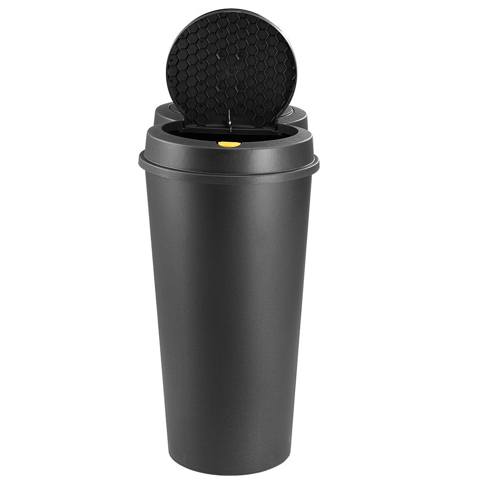 Deuba Mülleimer Duo Bin, 50 L 2fach Trennsystem 2x25 L Küche Abfalleimer Müllbehälter