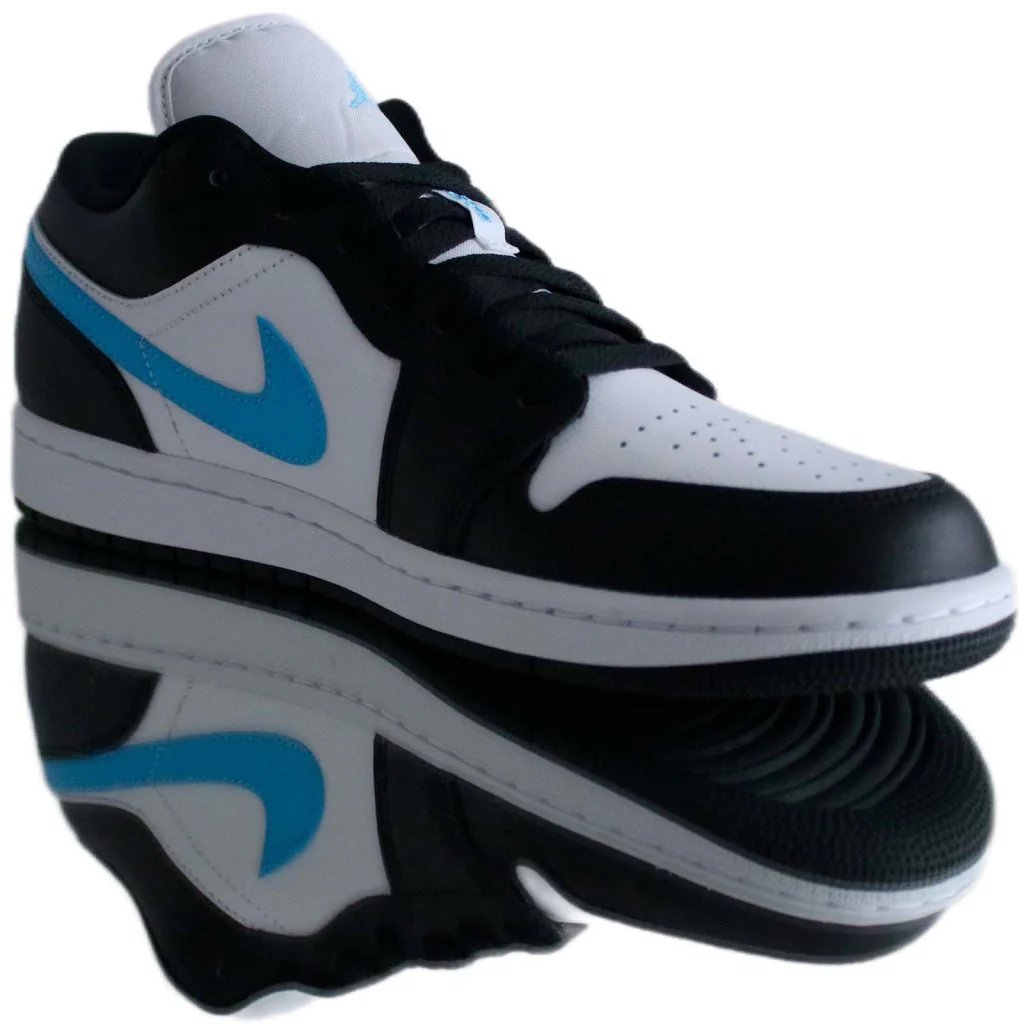 Jordan 1 Low Black University Blue White