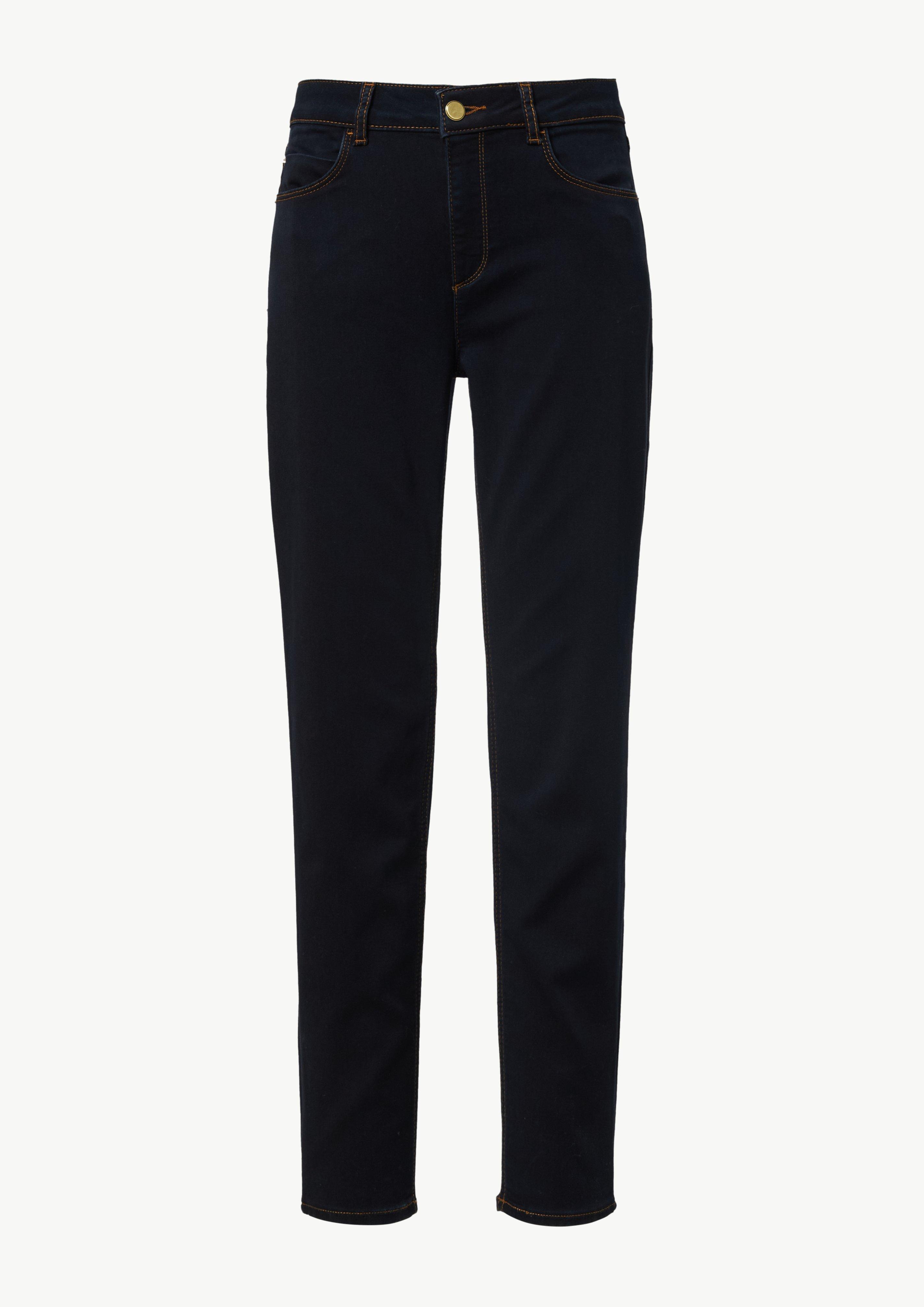 Slim-Leg-Jeans mit dunkler Waschung - navy