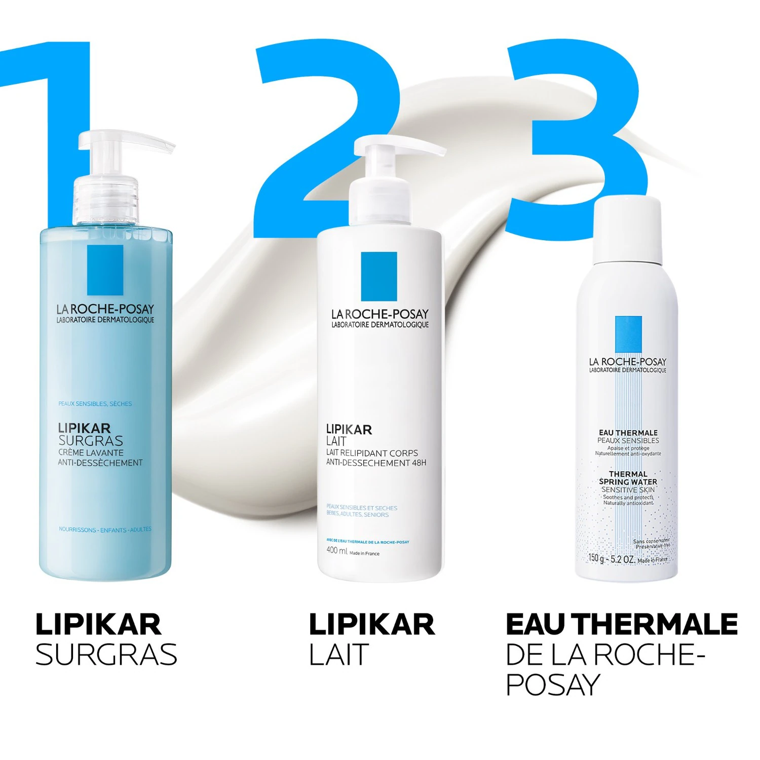 La Roche-Posay Lipikar Surgras szárazság elleni tisztító krém 400ml