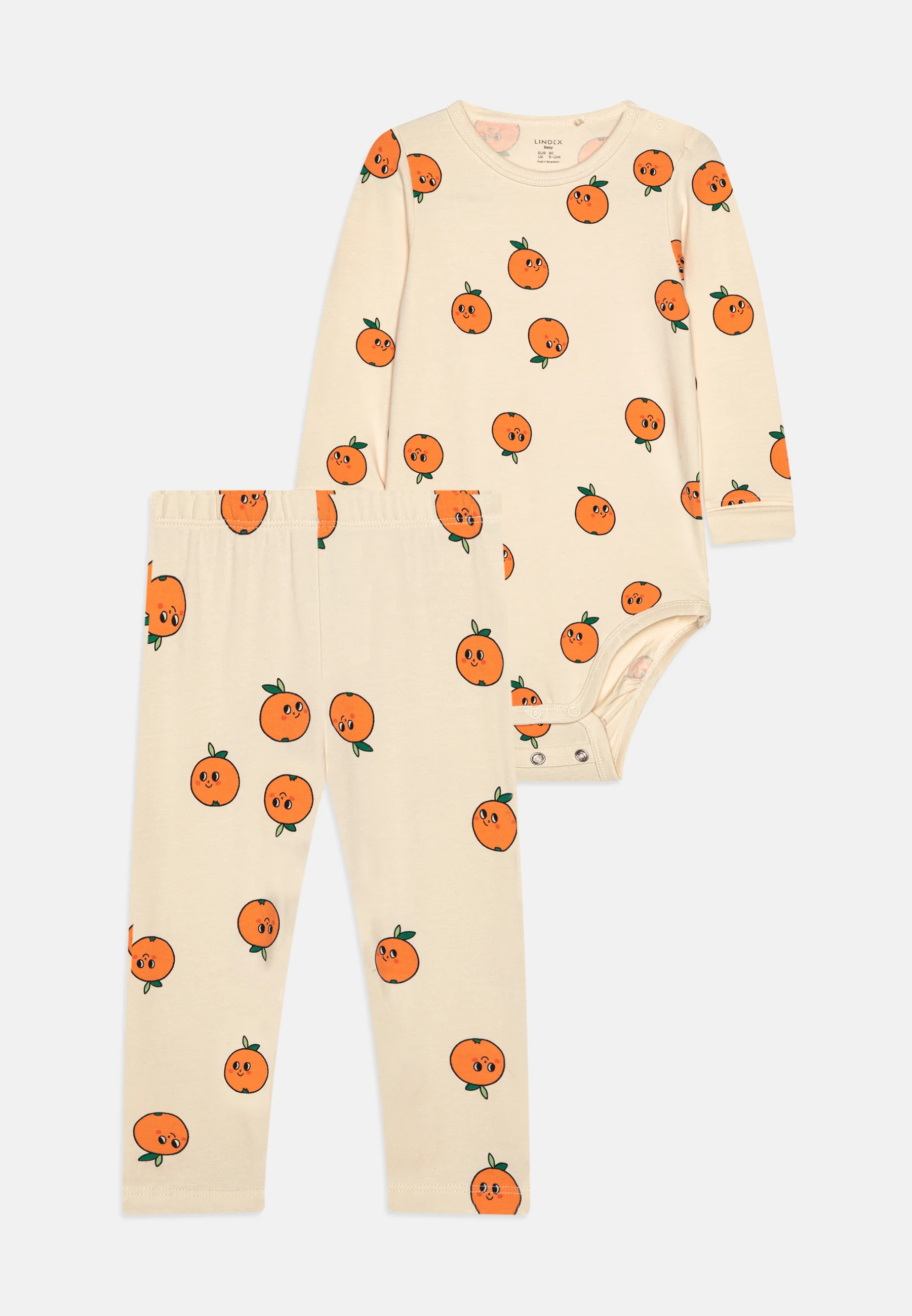 Conjunto unisex naranjas Lindex - Leggings