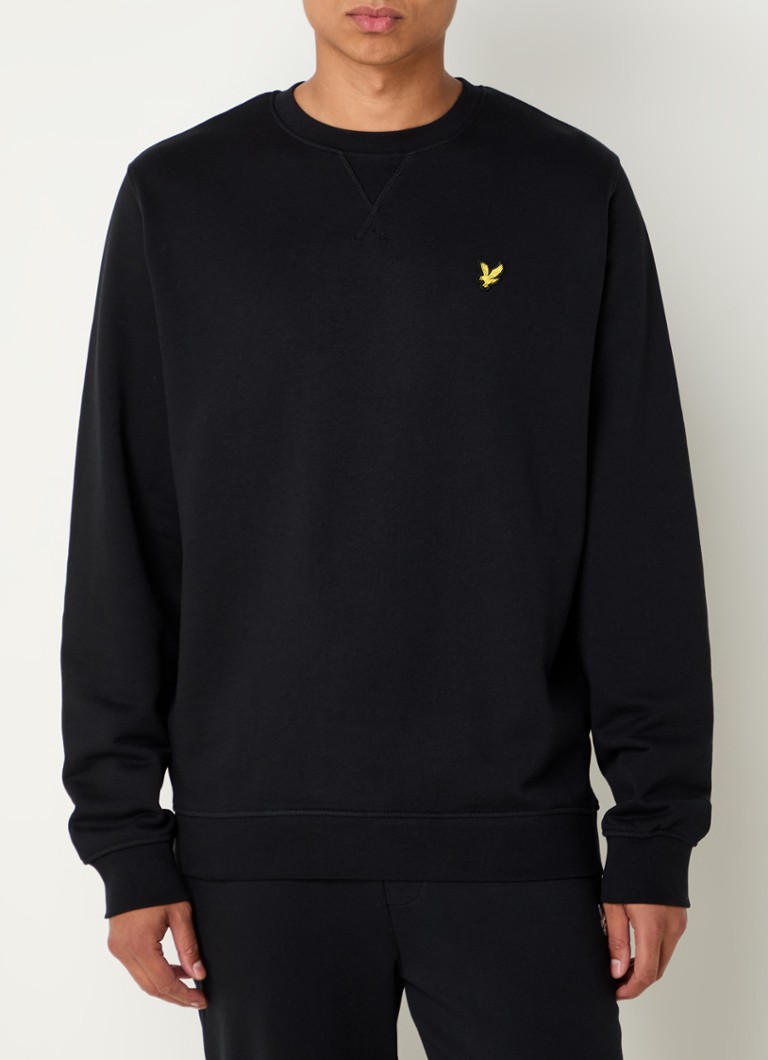 Lyle & Scott genser med logo og trykk på ryggen