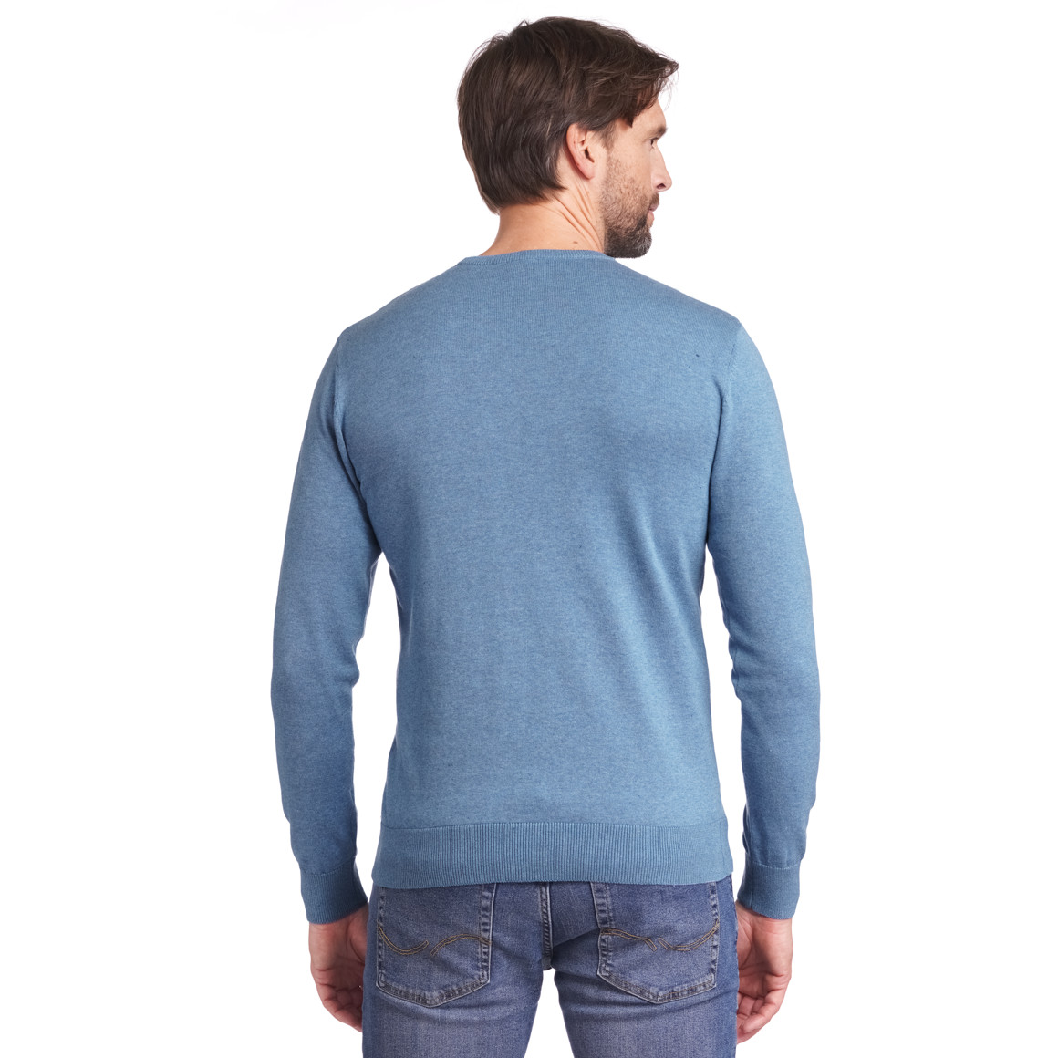 Herren Feinstrickpullover mit Rundhals