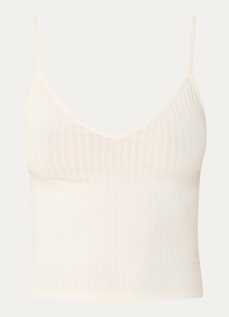 ba&sh Rib-knitted tank top with stretch