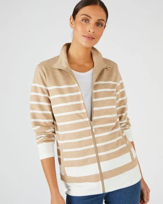 Gilet zippé intérieur bouclette