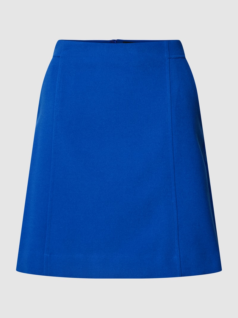 Minirock mit Teilungsnähten in royalblau
