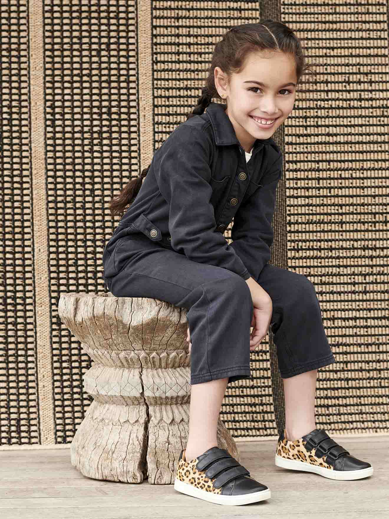 Vertbaudet Mädchen Jumpsuit im Worker-Style - anthrazit