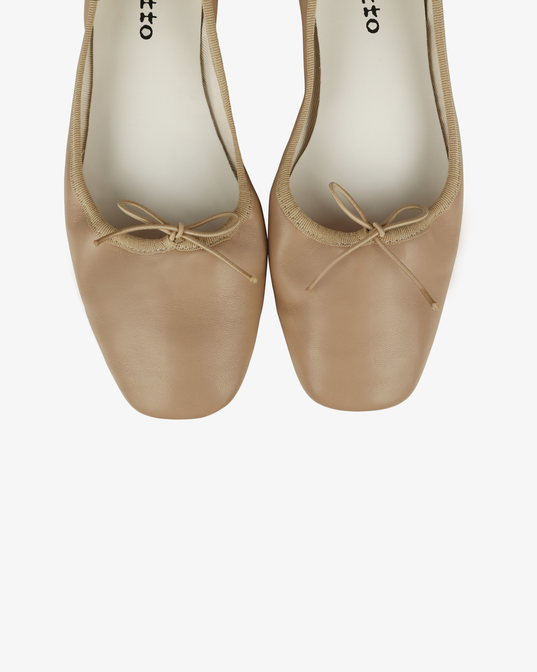 Garance square-toe ballerinas