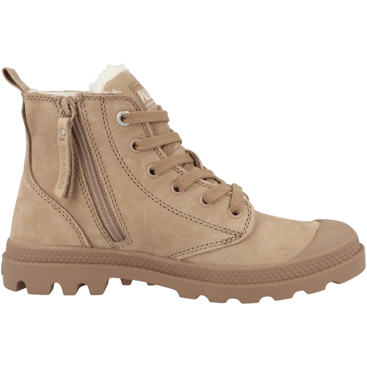 Palladium Pampa Hi Zip Wool Schnürboots hellbraun