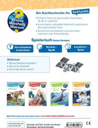 Ravensburger Wieso? Weshalb? Warum? Erstleser, Band 4: Weltraum