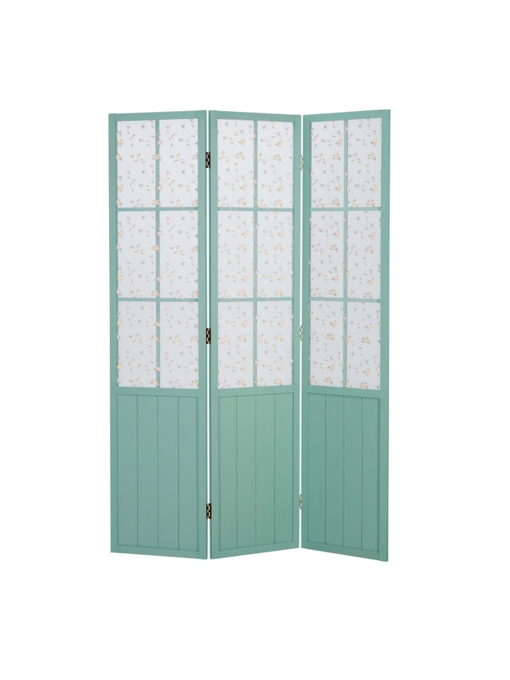 Homestyle4u 3-tlg. Paravent in Türkis 120x170 günstig kaufen onesize