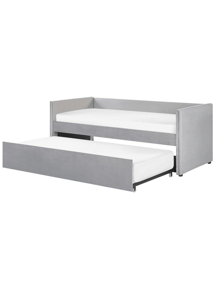 Beliani Tagesbett TROYES in Grau - (W) 99 x (H) 84 x (L) 213 cm günstig kaufen onesize