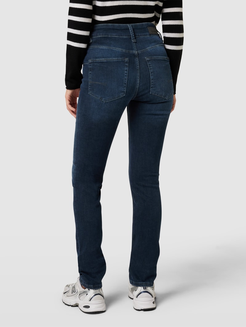 Jeans mit 5-Pocket-Design Modell 'CARO' in blau