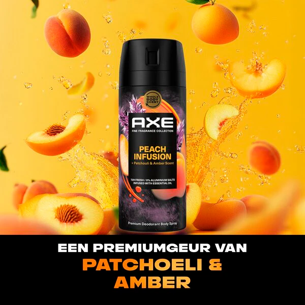 Axe Fine Fragrance Peach Infusion -deodoranttivartalosuihke 150ml