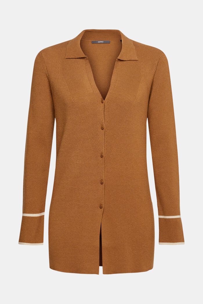 Gerippter Cardigan, LENZING™ ECOVERO™