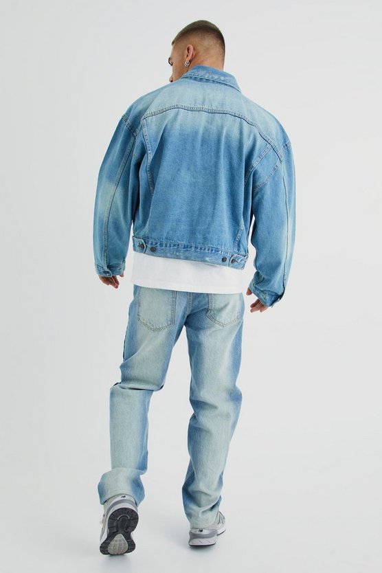Kastige Jeansjacke