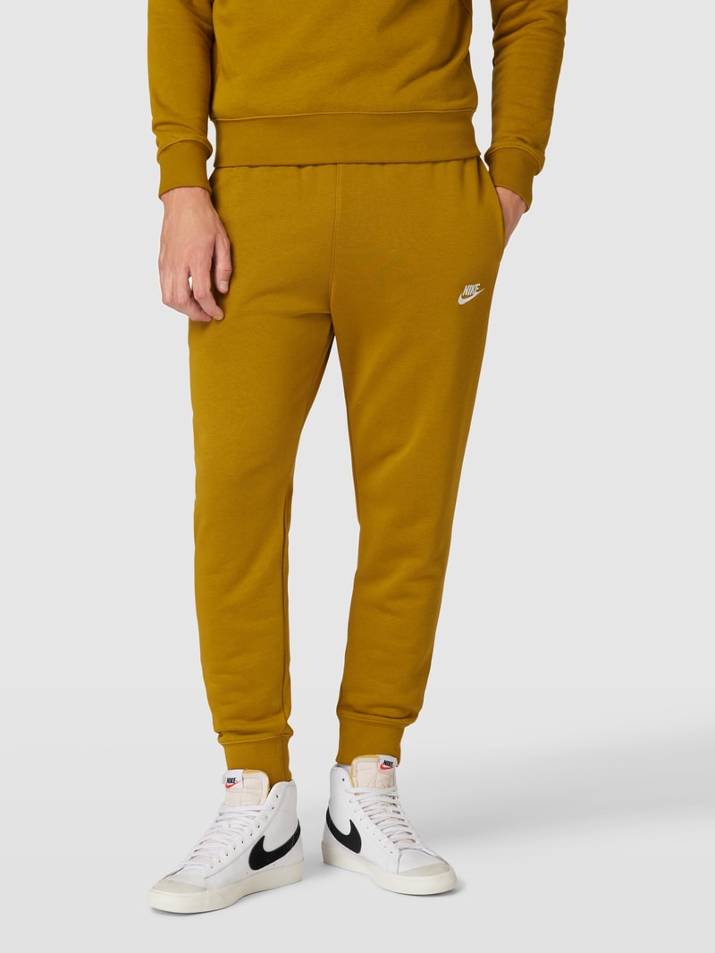 Sweatpants mit elastischem Bund in dunkelgelb