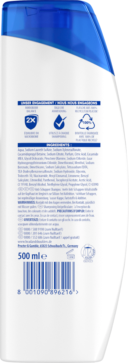 Shampoo Anti-Schuppen Citrus Fresh, 500 ml