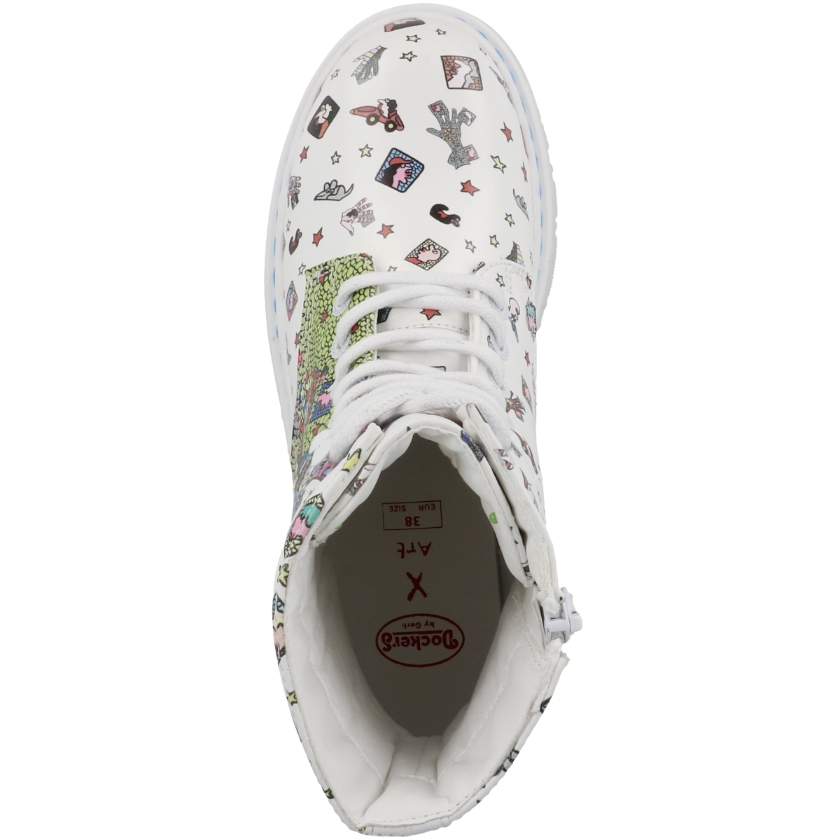 Dockers by Gerli 45TS201 X Art Limited Edition Schnürboots weiss