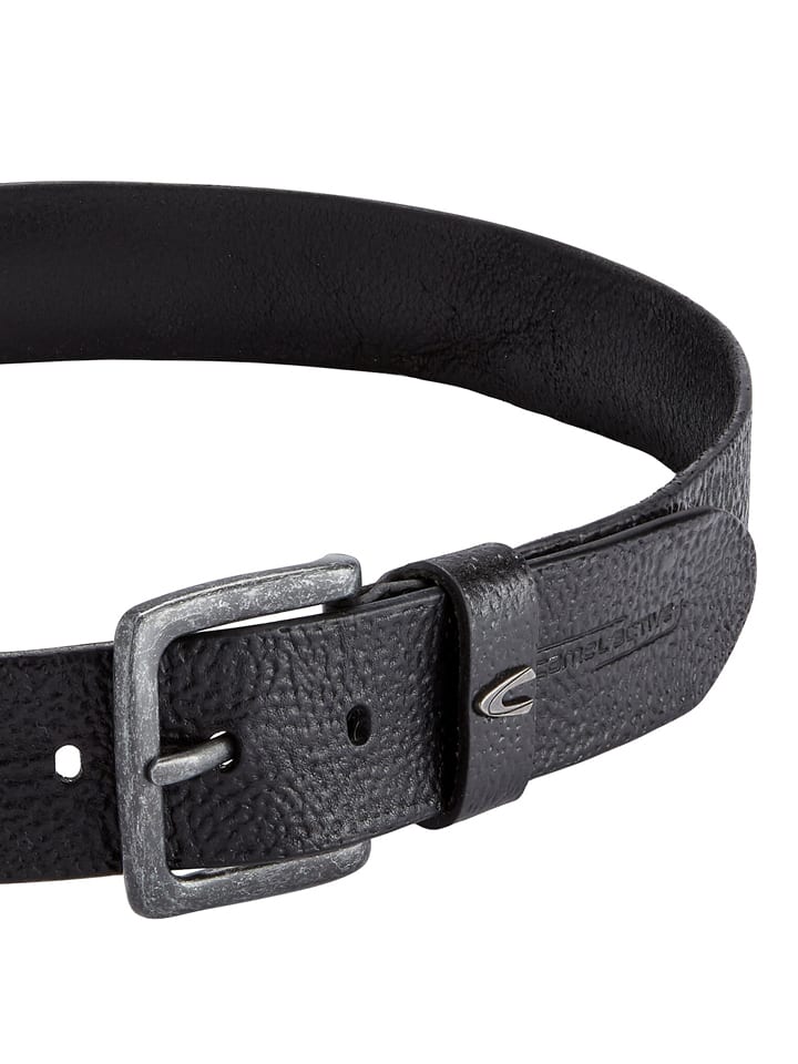 Camel Active Leder-Gürtel in Schwarz günstig kaufen