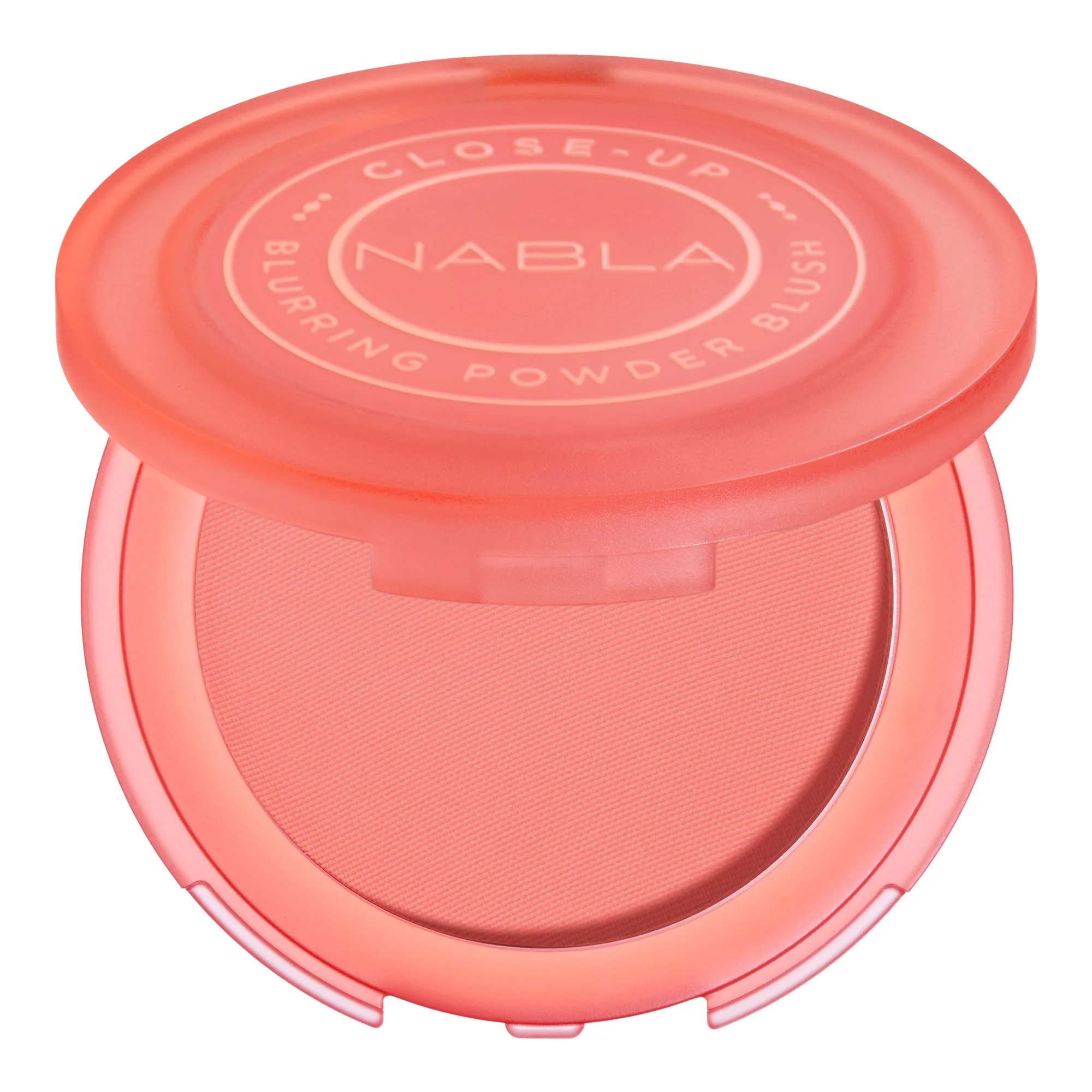 Colorete en polvo compacto para difuminar primeros planos del rostro