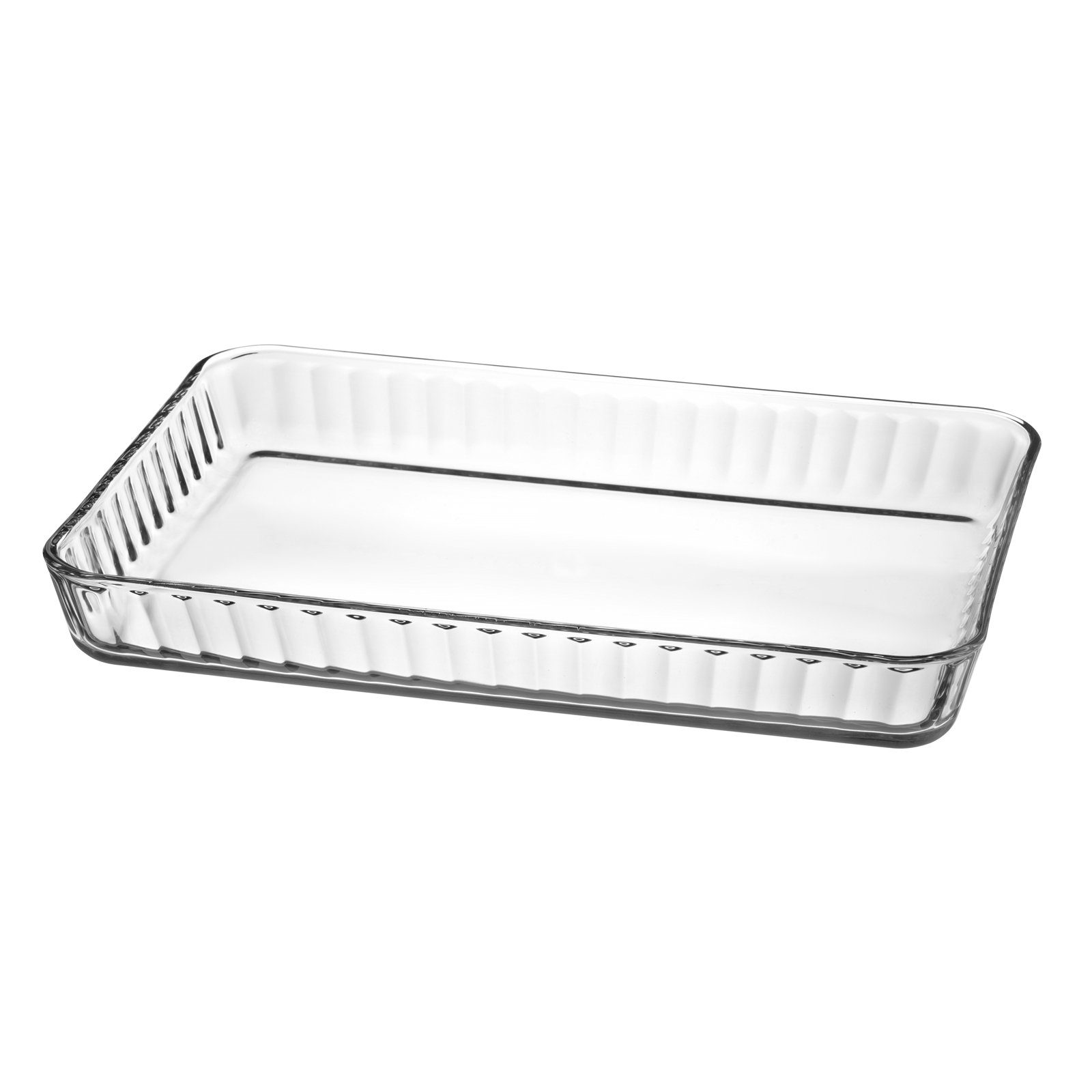 Neuetischkultur Auflaufform Auflaufform Eckig, Glas, (1-St)