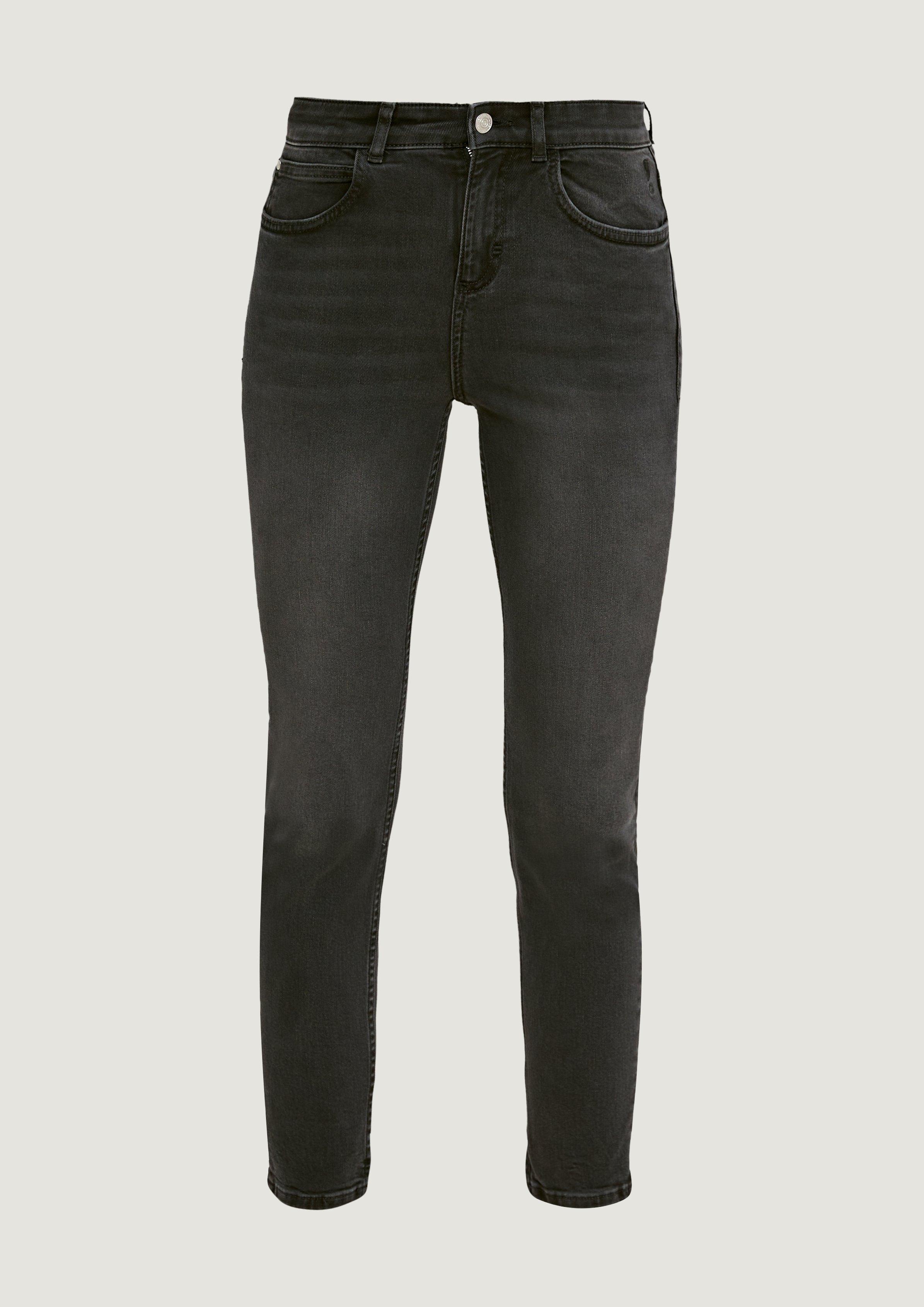 Skinny: Jeans mit Waschung - dunkelgrau
