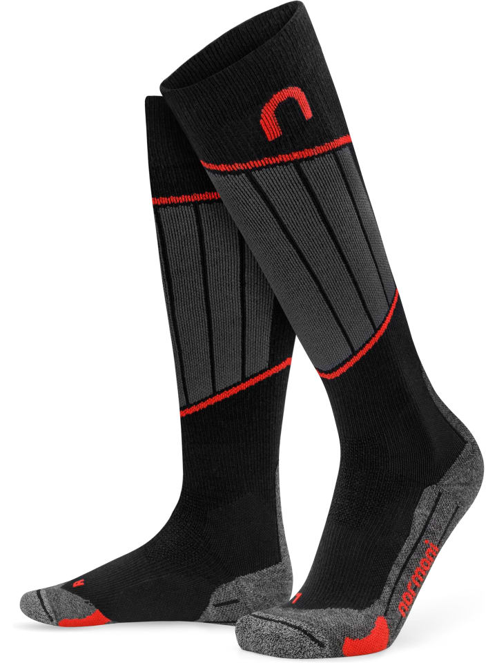 normani 2 Paar Merino Kompressionskniestrümpfe Darwin in Rot günstig kaufen