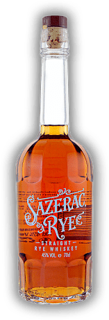 Sazerac Rye Whiskey 45% Sazerac Rye Whiskey 45% Ein excellenter, würziger Roggenwhiskey mit feiner Süße. 0,7	 Liter - Vol 45%