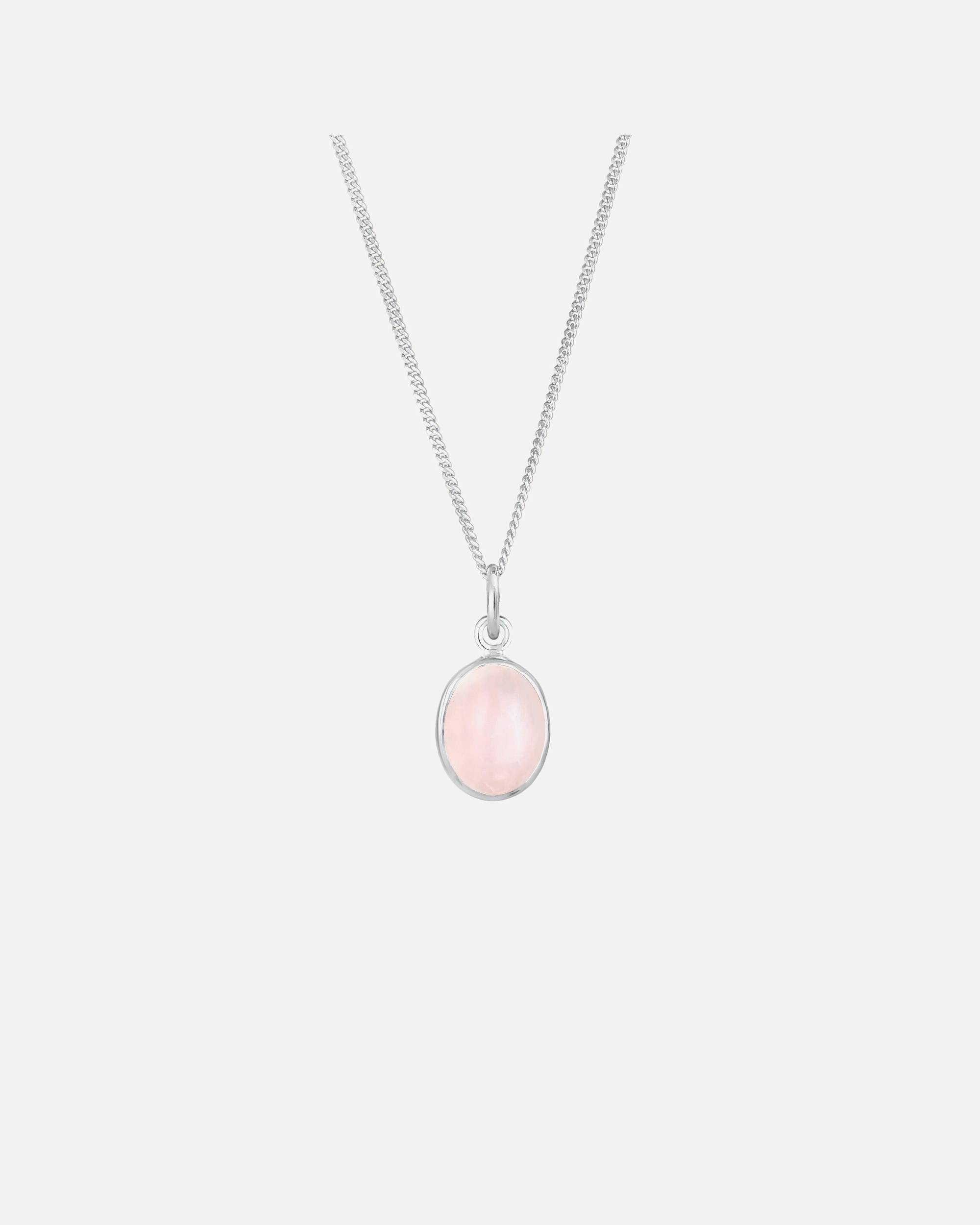 Elegante ciondolo solitario da donna Elli con quarzo rosa in argento sterling 925