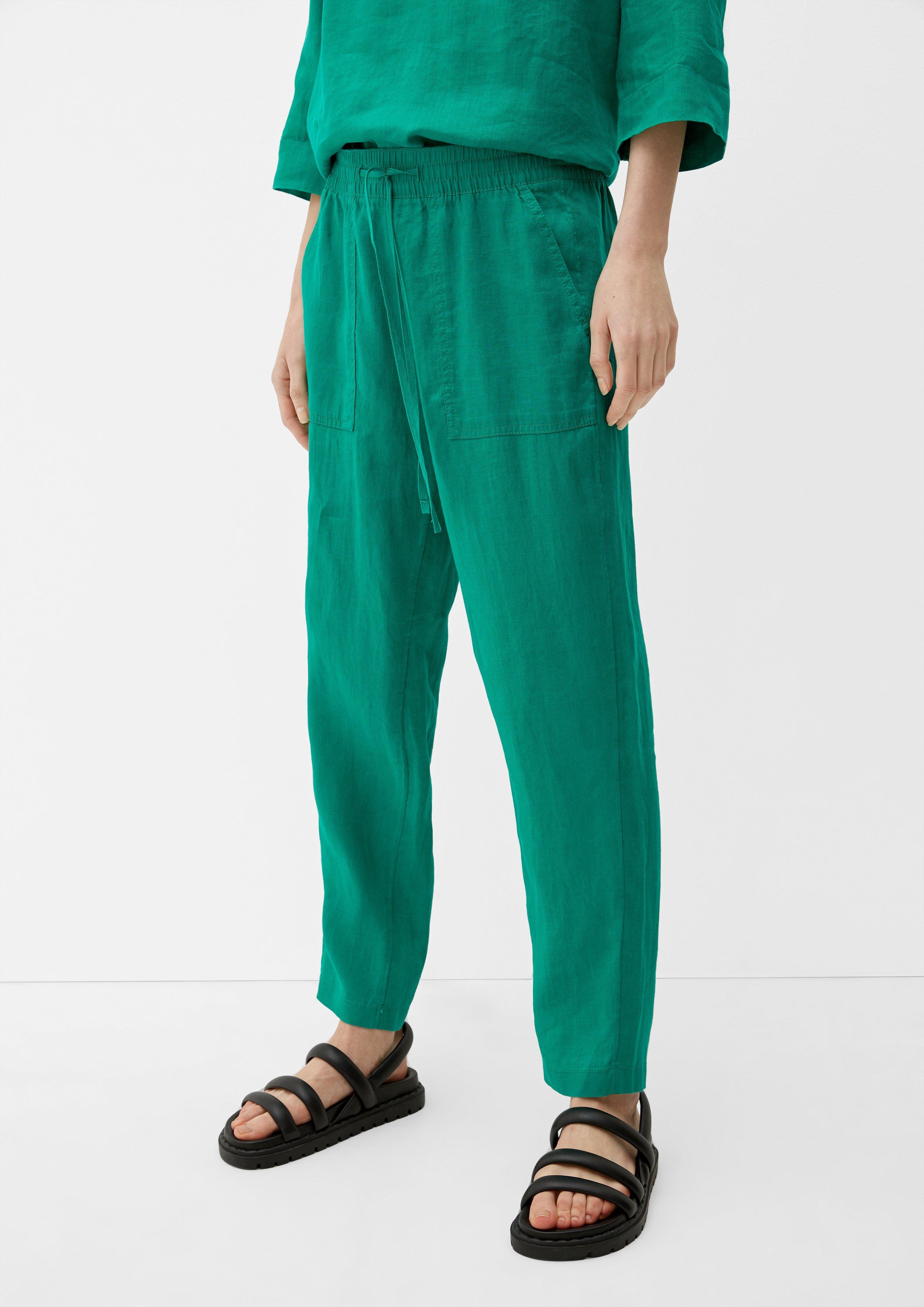 Relaxed: Leinenhose mit Elastikbund  2128991-7646